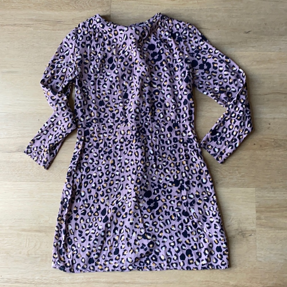H&M pink leopard print dress